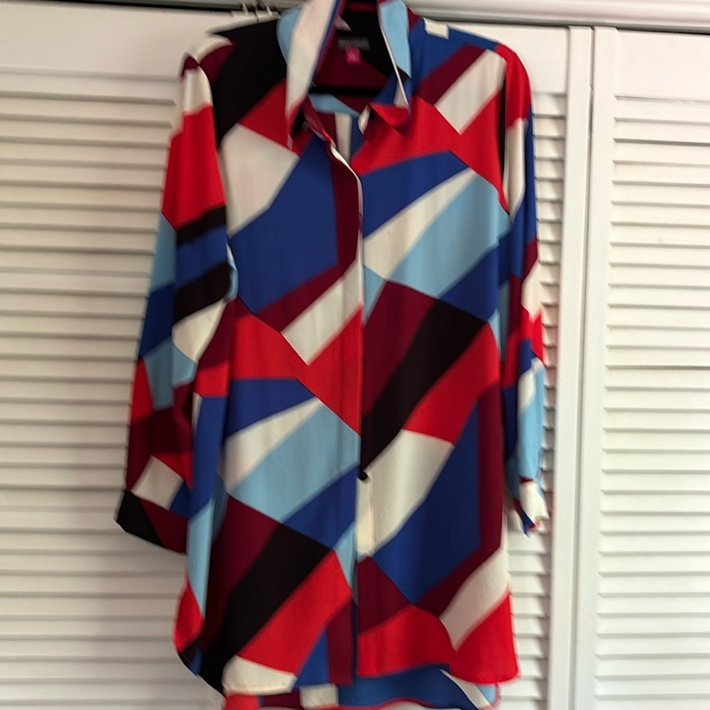 Fun , colorful tunic blouse
